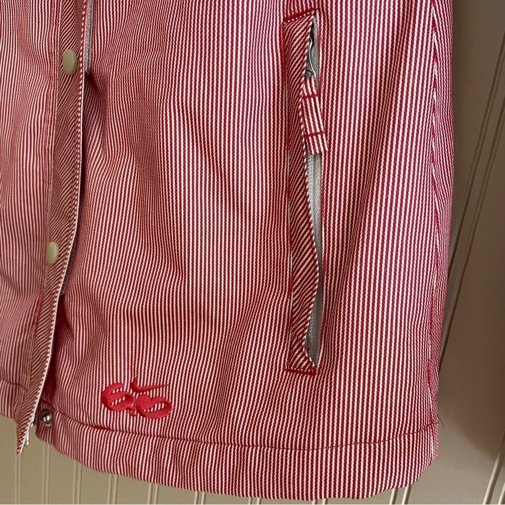 Nike 6.0 Red & White Striped Snowboard Winter Jacket Women’s Size Small - Picture 3 of 10
